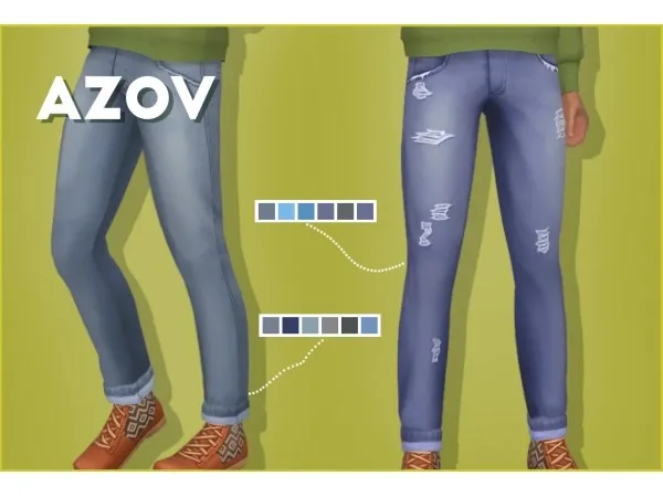 Maxis Match Jeans by ardoismi - The Sims 4 Custom Content