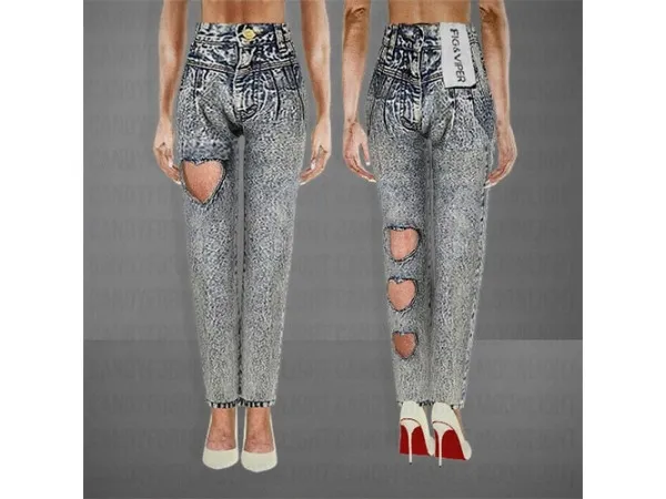 candyforniasmoonlight  FIG & VIPER | Heart Cut Jeans in Denim