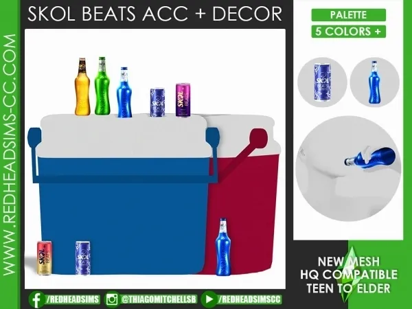Maxis Match SKOL BEATS ACC+DECOR by redheadsims - The Sims 4 custom content