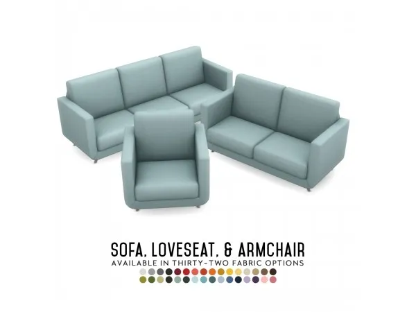 Maxis Match PEACEMAKER IC PHOEBE SOFA SUITE - The Sims 4 Custom Content