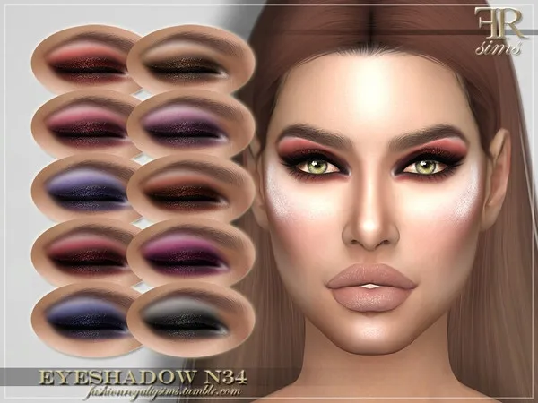 Alpha FRS Eyeshadow N34 - The Sims 4 Custom Content