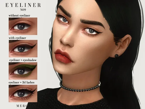 Alpha Eyeliner N09 - The Sims 4 Custom Content