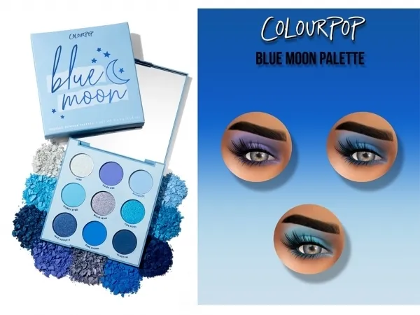 Alpha COLOUR POP BLUE MOON PALETTE by fifthscreations - The Sims 4 Custom Content