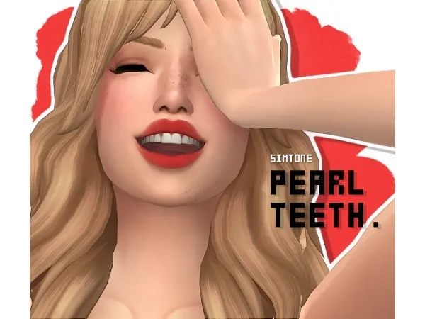 Maxis Match simtone PEARL Teeth - The Sims 4 Custom Content