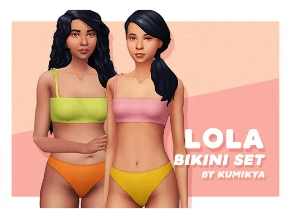 Maxis Match kumikya LOLA BIKINI by simsfinds - The Sims 4 Custom Content