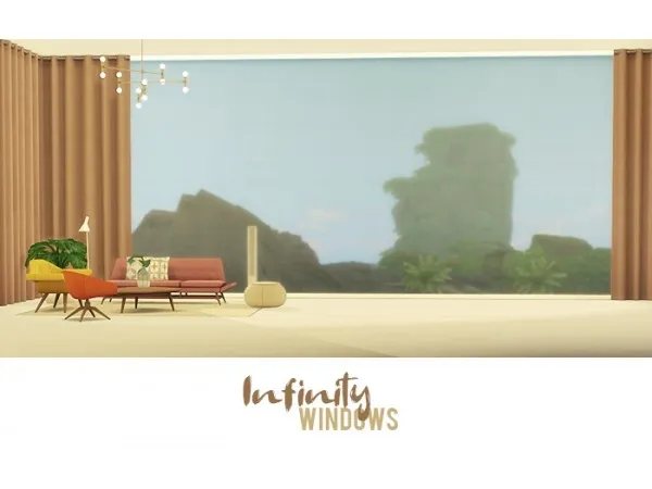 Maxis Match waekey Infinity Windows by simsfinds - The Sims 4 Custom Content