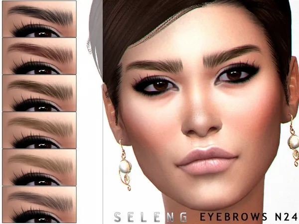 Alpha Eyebrows N24 by thesimsresource - The Sims 4 Custom Content
