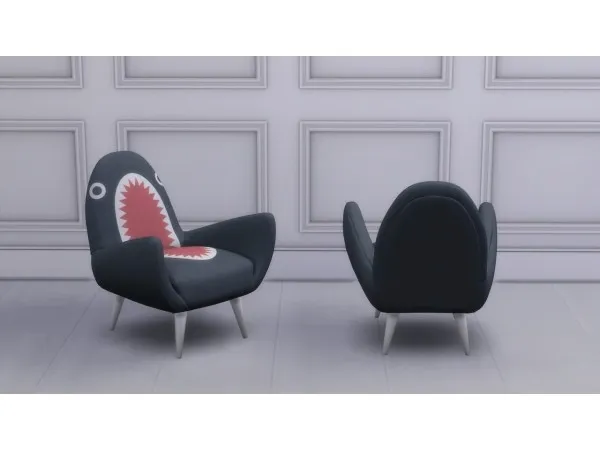 Alpha RODNIK SHARK FIN CHAIR by meinkatz - The Sims 4 Custom Content