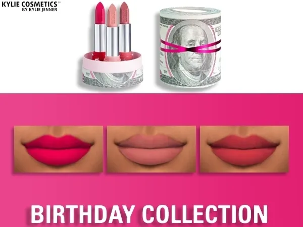 Maxis Match KYLIE COSMETICS BIRTHDAY COLLECTION 2019 LIPSTICKS by fifthscreations - The Sims 4 Custom Content