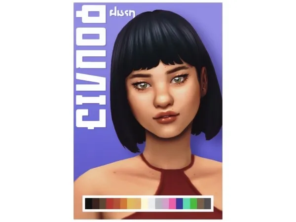 Maxis Match townie hair - The Sims 4 Custom Content