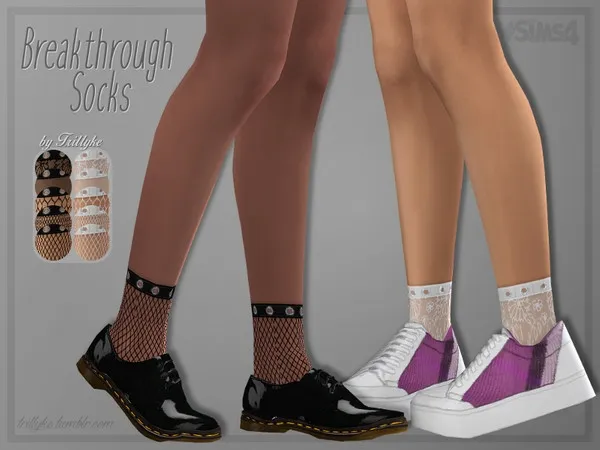 Maxis Match Trillyke Breakthrough Socks by thesimsresource - The Sims 4 Custom Content