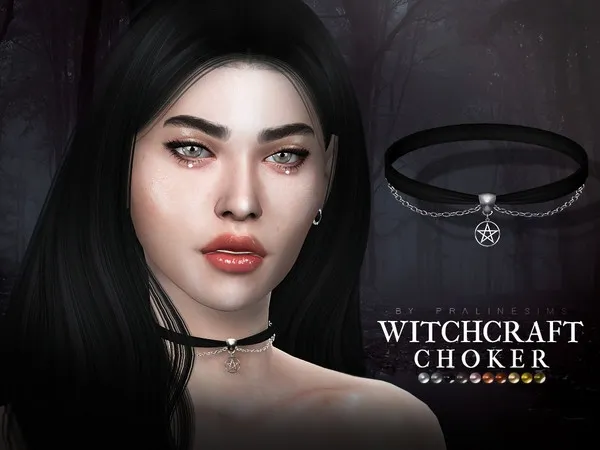 Alpha Witchcraft Choker by thesimsresource - The Sims 4 Custom Content