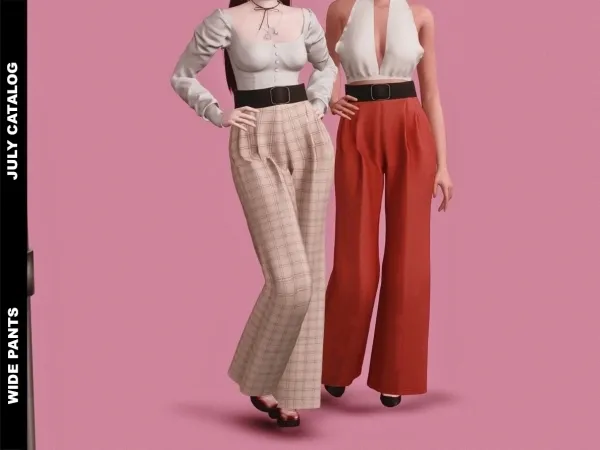 Alpha Wide Pants by serenity-cc - The Sims 4 Custom Content
