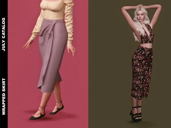 Alpha Wrapped Skirt by serenity-cc - The Sims 4 Custom Content