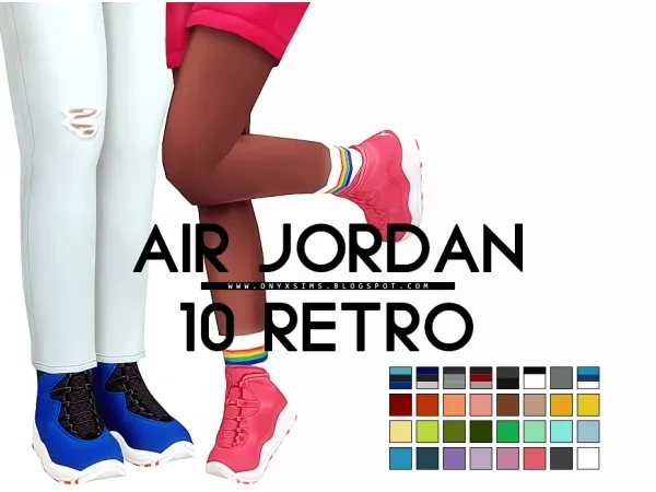 Maxis Match AIR JORDAN 10 RETRO by simsfinds - The Sims 4 Custom Content
