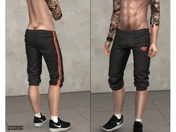 Alpha Gym Shorts by simsfinds - The Sims 4 Custom Content