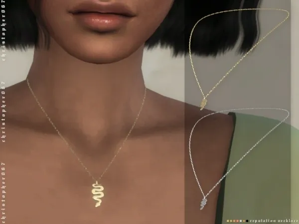 Maxis Match Reputation Necklace Christopher067 - The Sims 4 Custom Content