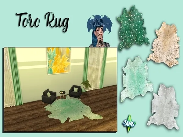 Alpha Toro Rug by alixdekostube - The Sims 4 Custom Content