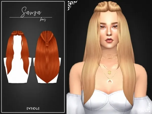 Maxis Match [EnriqueS4] Sansa Hairstyle by enriques4 - The Sims 4 Custom Content
