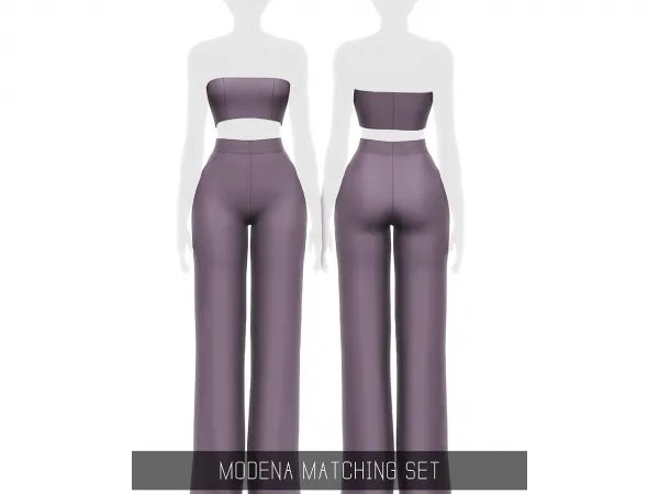 Alpha MODENA MATCHING SET by simsfinds - The Sims 4 Custom Content