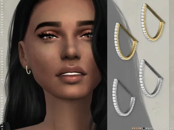 Maxis Match Mystic Earrings Christopher067 by christopher067 - The Sims 4 Custom Content