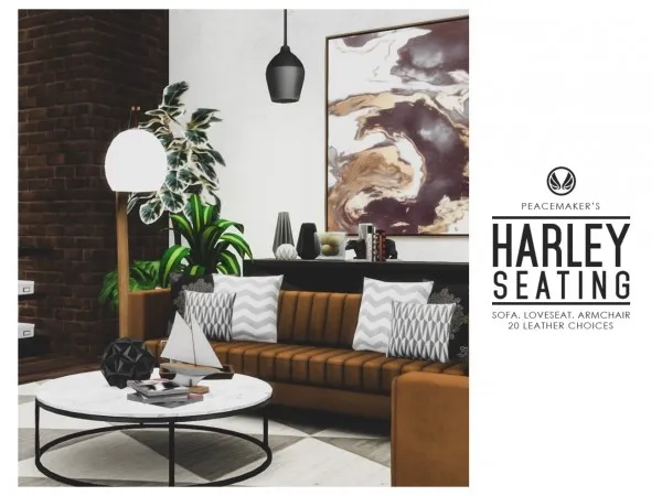 Maxis Match peacemaker ic Harley Seating by simsfinds - The Sims 4 Custom Content