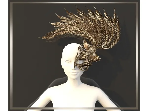 Phoenix Mask Hat/Necklace by PALACESIMS