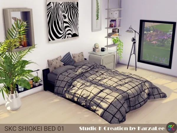 Alpha SKC SHIOKEI BED 01 k creation by simsfinds - The Sims 4 Custom Content