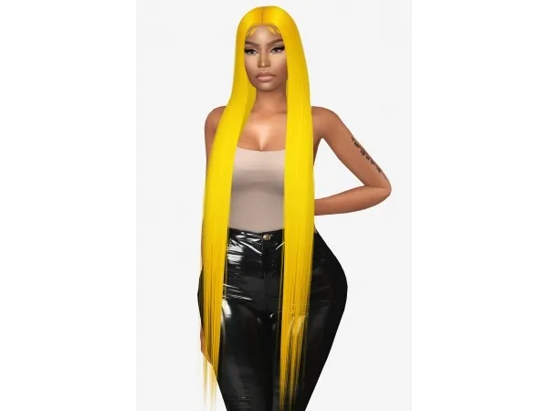 Alpha alecseycool Queen barbie hair by simsfinds - The Sims 4 Custom Content
