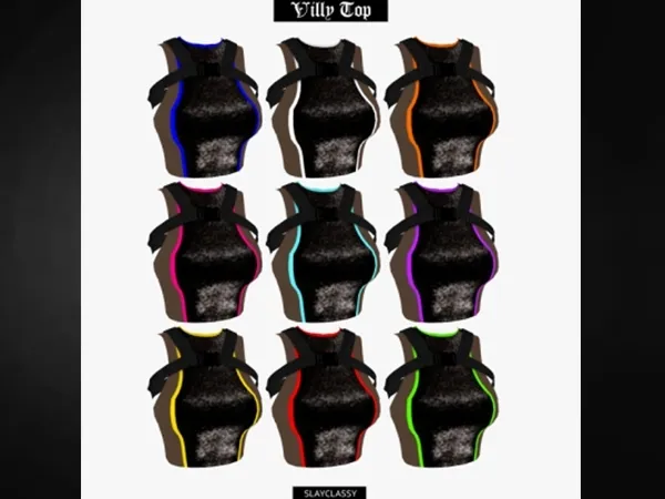 Alpha SlayClassy 106 Villy Top by slayclassy - The Sims 4 Custom Content