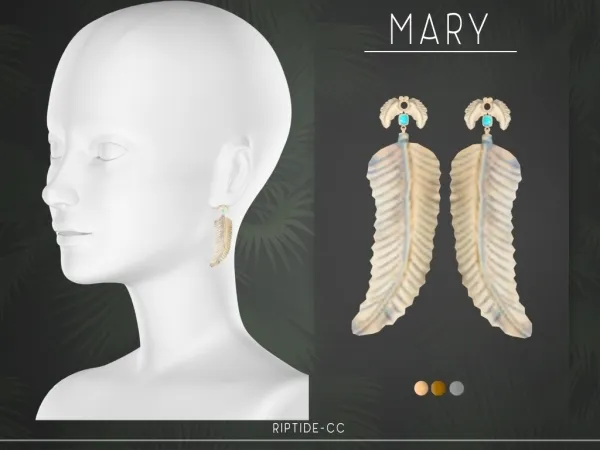 Maxis Match Mary Earrings - The Sims 4 Custom Content