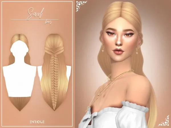 Maxis Match [EnriqueS4] Sail Hairstyle - The Sims 4 Custom Content