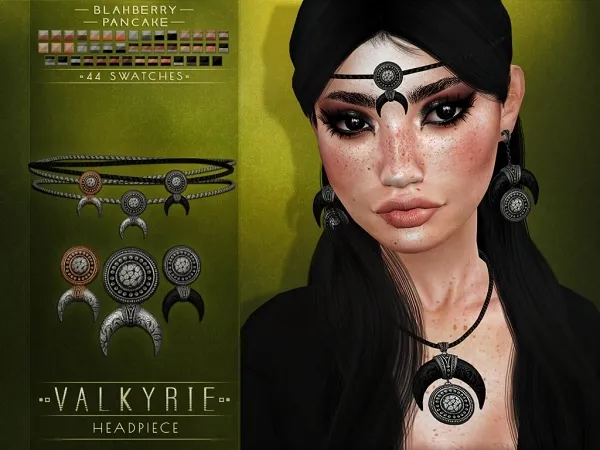 Alpha Blahberry Pancake Valkyrie Headpiece by blahberry-pancake - The Sims 4 custom content