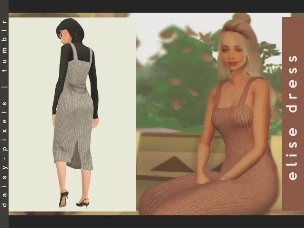 Mix Elise Dress ( ) - The Sims 4 Custom Content