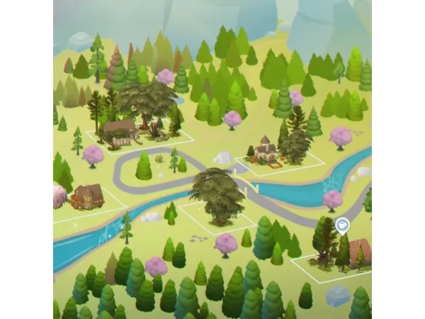 Maxis Match fableroot Glimmerbrook Save File by simsfinds - The Sims 4 Custom Content