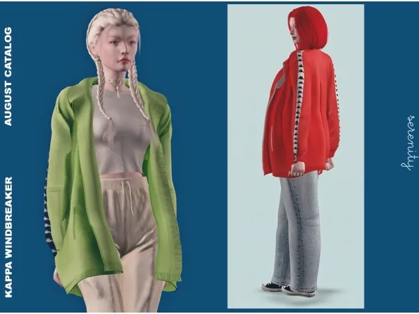 Alpha Kappa Windbreaker - The Sims 4 Custom Content