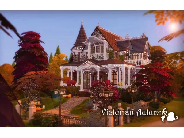 Maxis Match rubyred sims Victorian Autumn [NO ] by simsfinds - The Sims 4 Custom Content