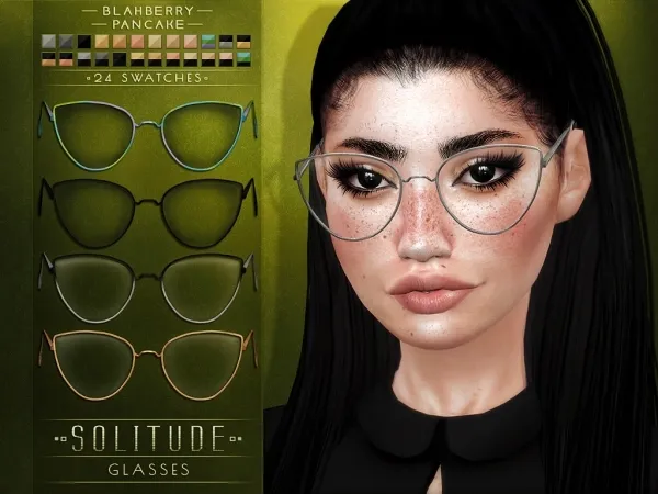 Maxis Match Blahberry Pancake Solitude Glasses by blahberry-pancake - The Sims 4 custom content