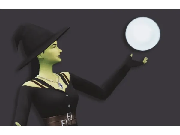 Alpha SP04 Witch Hat Override by tangsims - The Sims 4 Custom Content