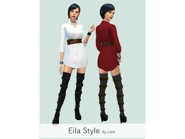 Maxis Match liliili sims Eila Style - The Sims 4 Custom Content
