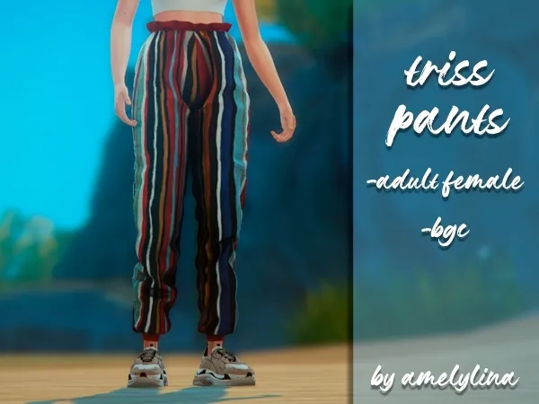 Alpha Triss pants by amelylina - The Sims 4 Custom Content