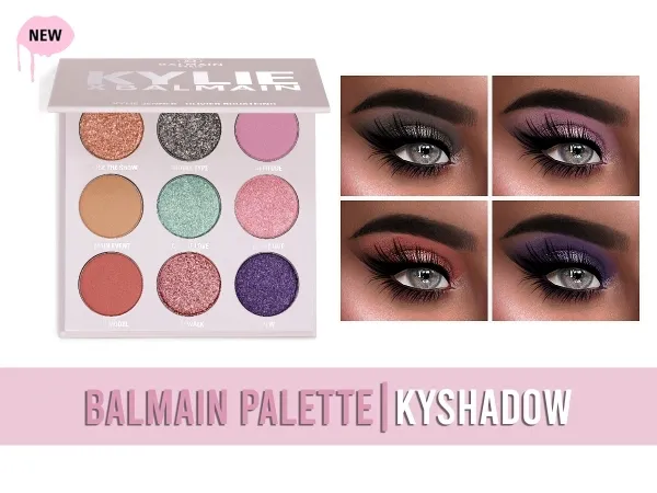 Alpha BALMAIN KYSHADOW by frostsims - The Sims 4 Custom Content
