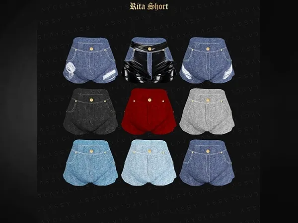 Alpha SlayClassy 107 Rita Short by slayclassy - The Sims 4 Custom Content