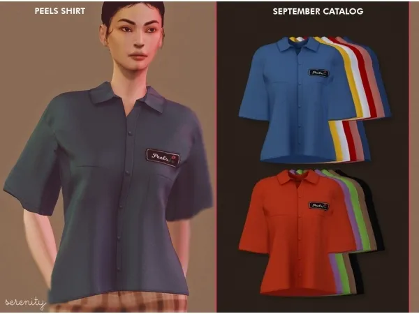Alpha Peels Shirt by serenity-cc - The Sims 4 Custom Content