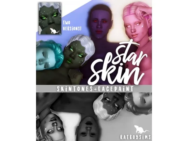 Maxis Match ratboysims star skin by simsfinds - The Sims 4 Custom Content