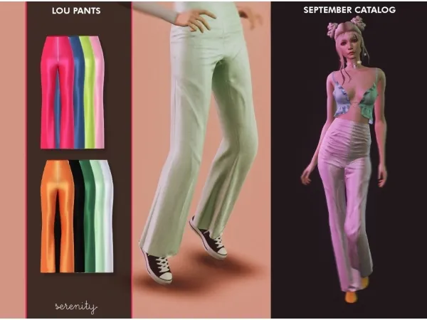 Alpha Lou Pants by serenity-cc - The Sims 4 Custom Content