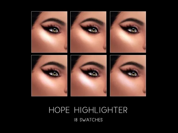 Alpha Hope Highlighter by frostsims - The Sims 4 Custom Content