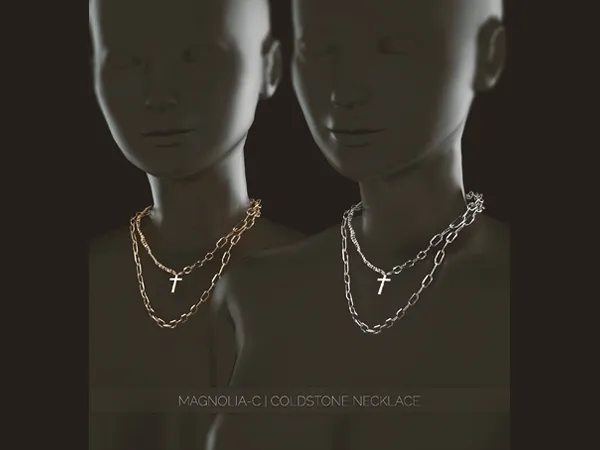 Alpha Magnolia C Coldstone Necklace by magnolia-c - The Sims 4 Custom Content