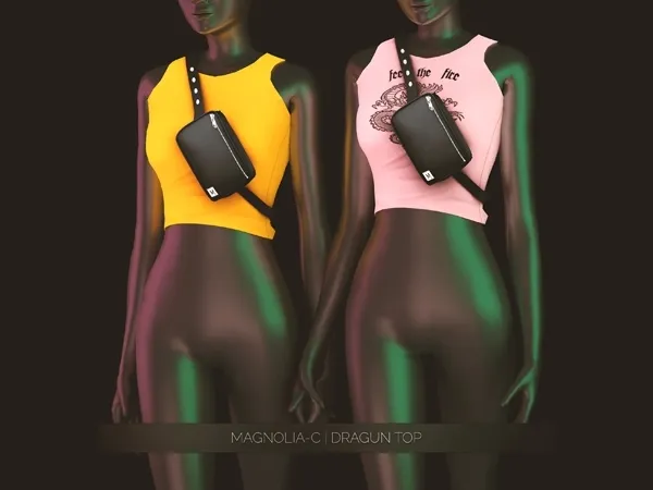 Alpha Magnolia C Dragun Top by magnolia-c - The Sims 4 Custom Content