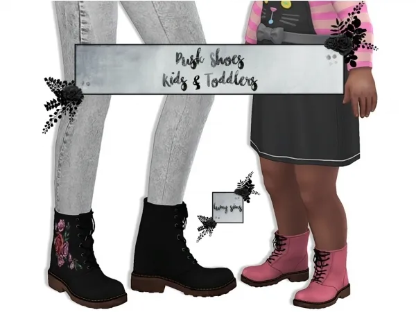 Alpha Dusk Shoes Toddlers by lumysims - The Sims 4 Custom Content